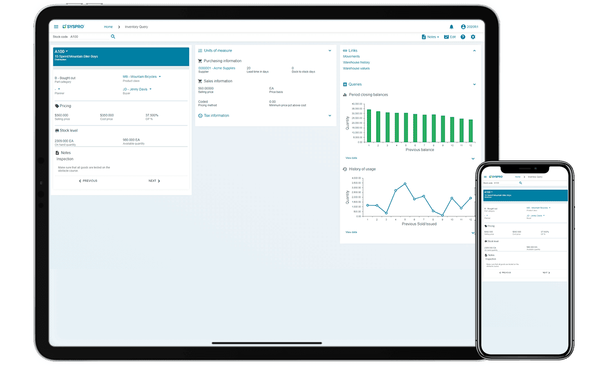 Manage purchases, track warehouse history, and set pricing